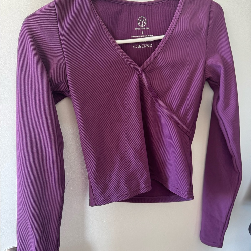 Purple Women's Wrap Top